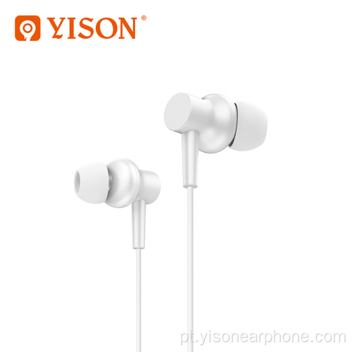 Fone de ouvido YISON Fones de ouvido com baixo e microfone